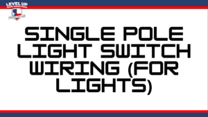 Single pole light switch wiring