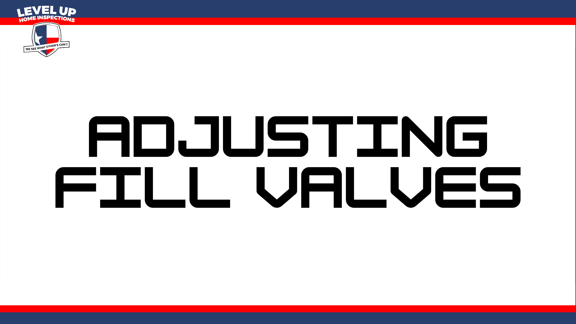 Adjusting valves