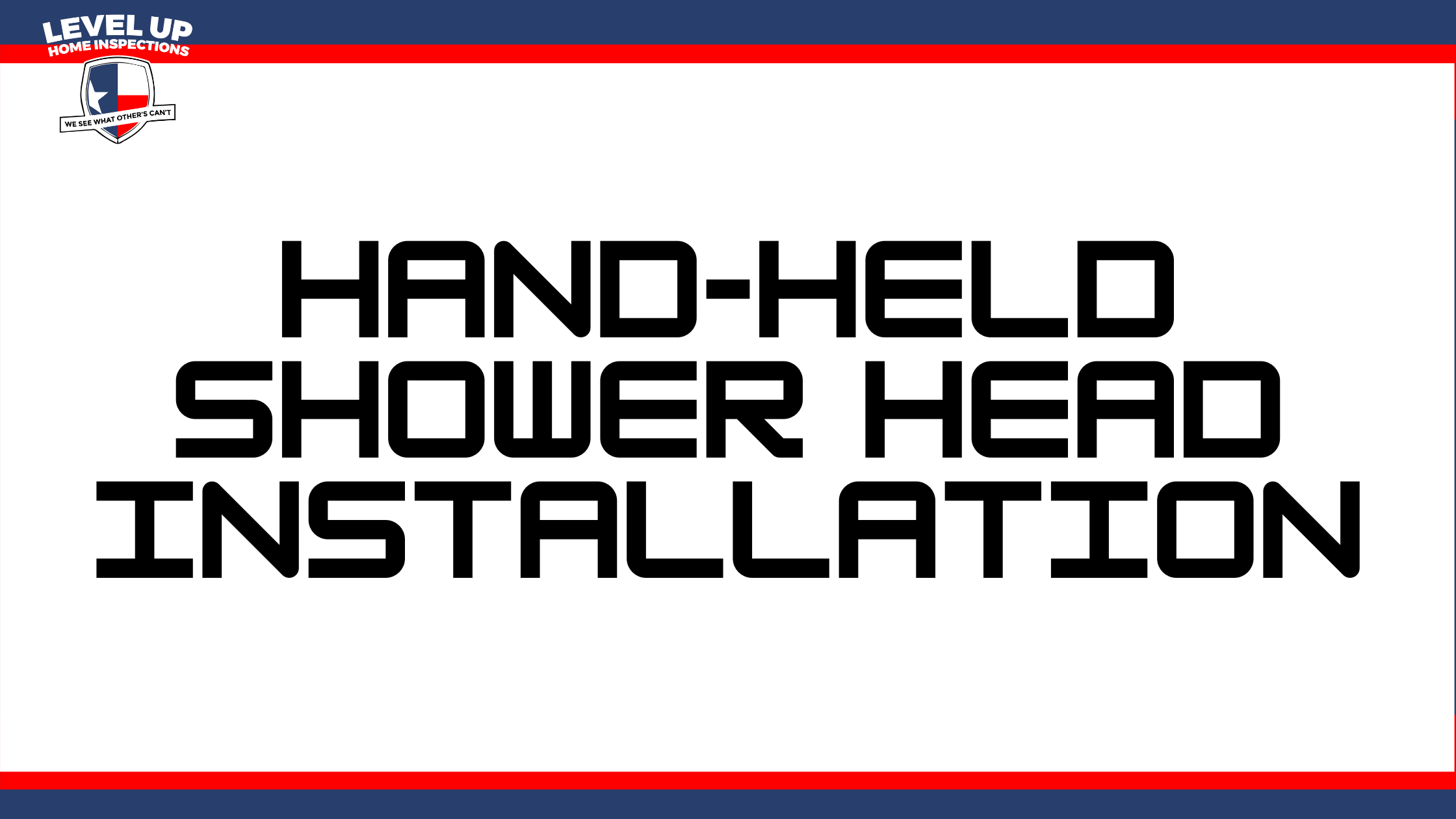 hand-held shower head installation